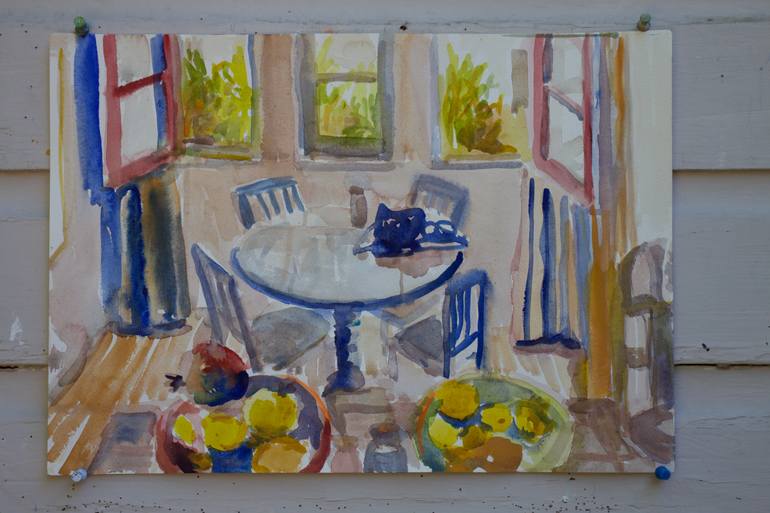 Original Impressionism Interiors Painting by John Kilduff