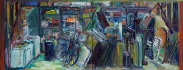 Original Impressionism Interiors Paintings by John Kilduff