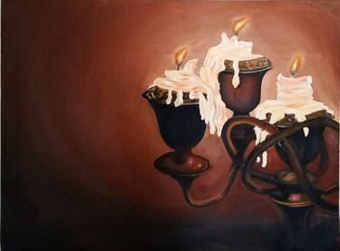 Original Fine Art Still Life Paintings by Rawaha Arshed