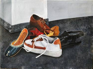 Original Fine Art Still Life Paintings by Rawaha Arshed