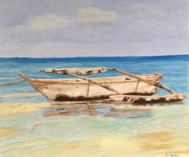 Print of Realism Sailboat Paintings by Anosha rosa mansell