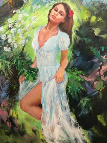 Original Fine Art Women Painting by Tetiana Pavlenko