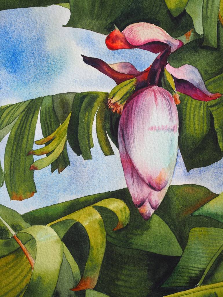 Original Botanic Painting by Delnara El