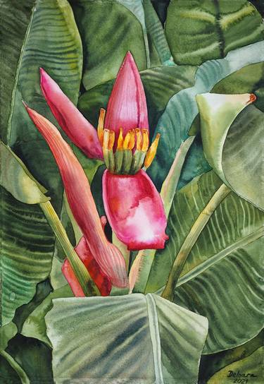Print of Floral Paintings by Delnara El