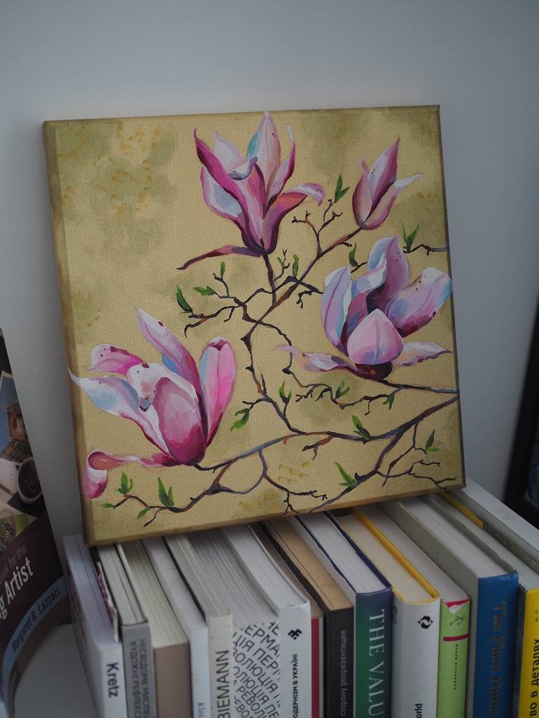 Original Botanic Painting by Delnara El