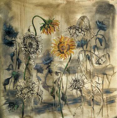 Original Conceptual Floral Paintings by Delnara El