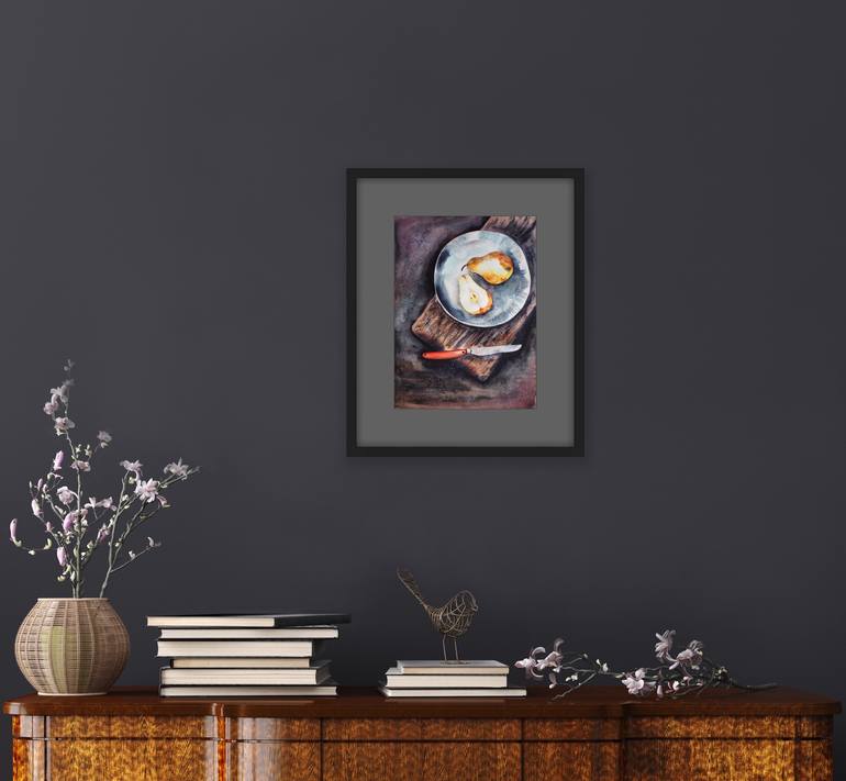 Original Expressionism Still Life Painting by Delnara El