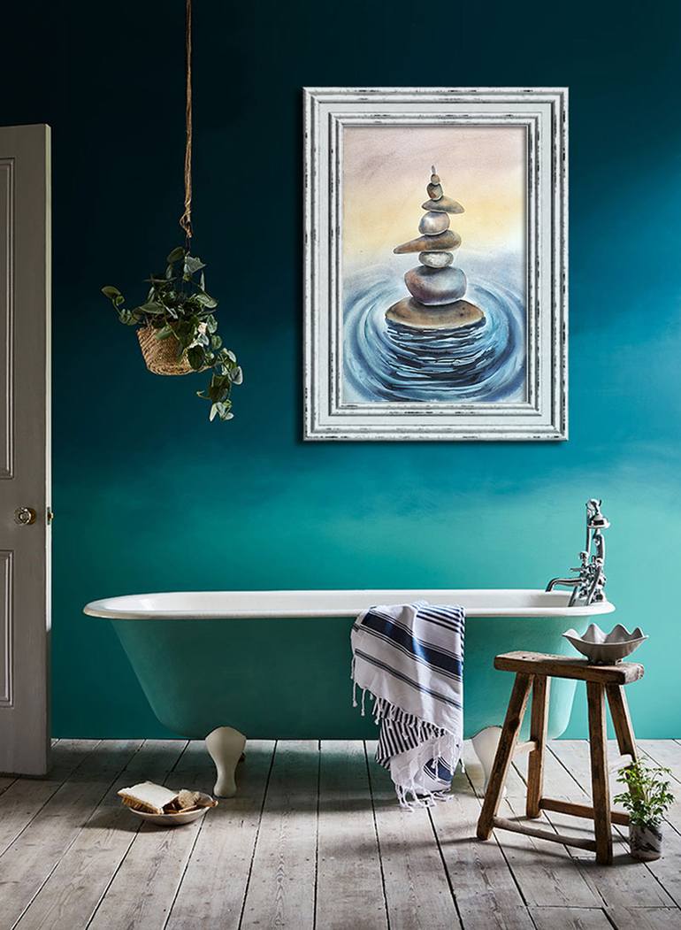 Original Expressionism Nature Painting by Delnara El