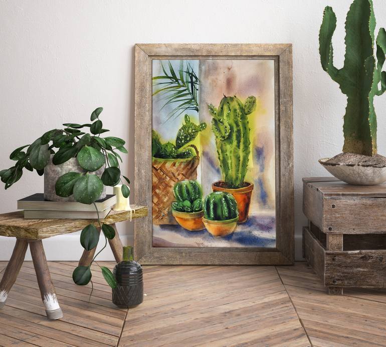 Original Realism Botanic Painting by Delnara El