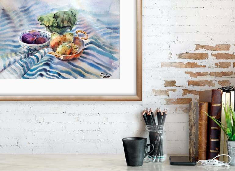 Original Still Life Painting by Delnara El