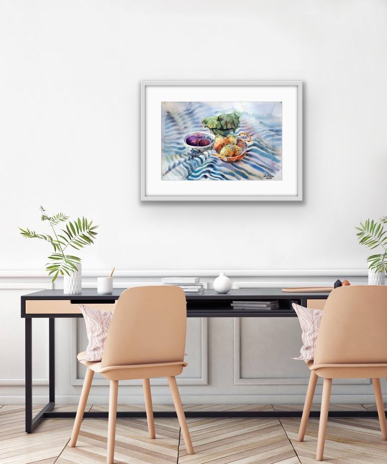 Original Still Life Painting by Delnara El