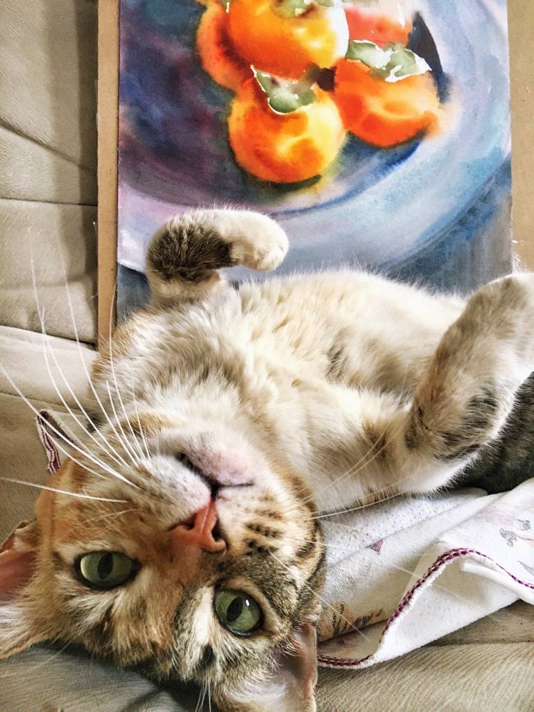 Original Realism Still Life Painting by Delnara El
