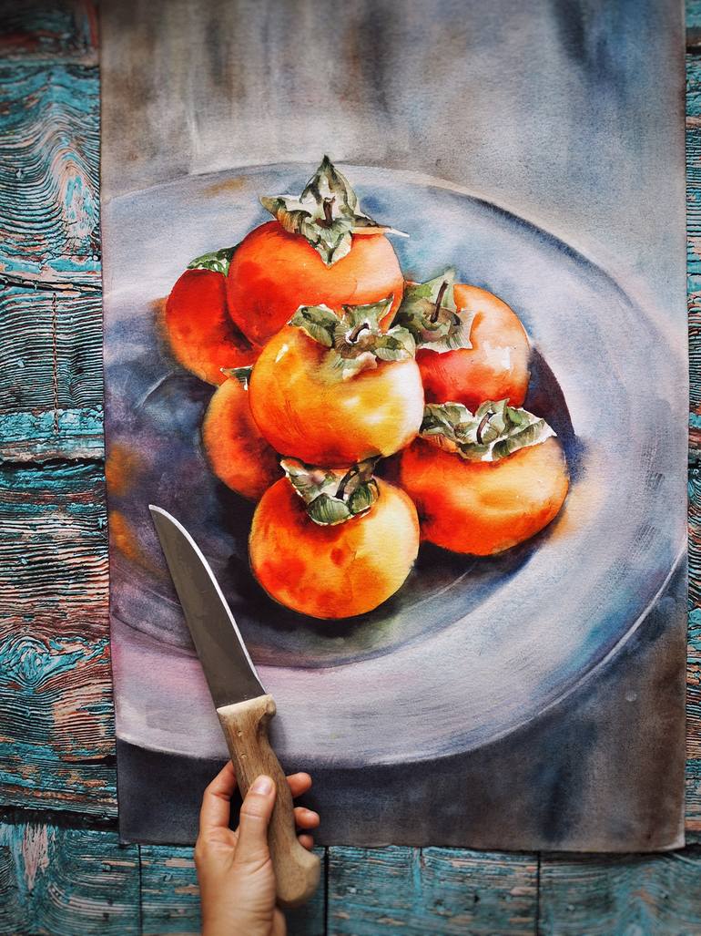 Original Realism Still Life Painting by Delnara El