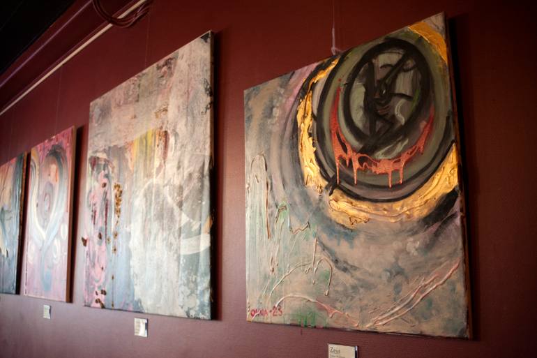 Original Abstract Expressionism Abstract Painting by Onna Wallman