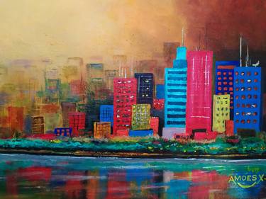 Print of Modern Architecture Paintings by Amoes Xavier