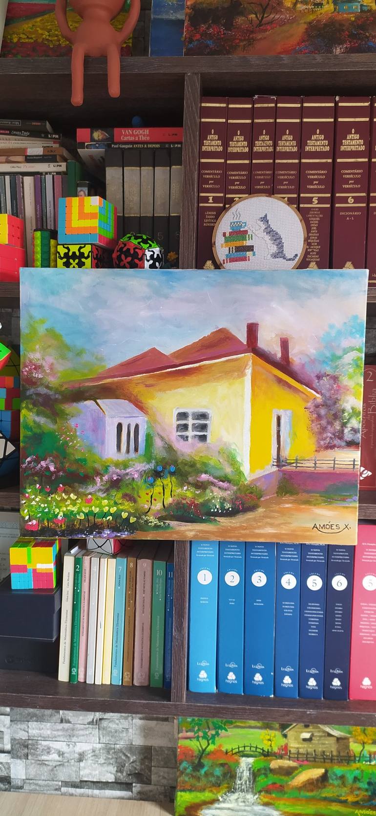 Original Impressionism Home Painting by Amoes Xavier