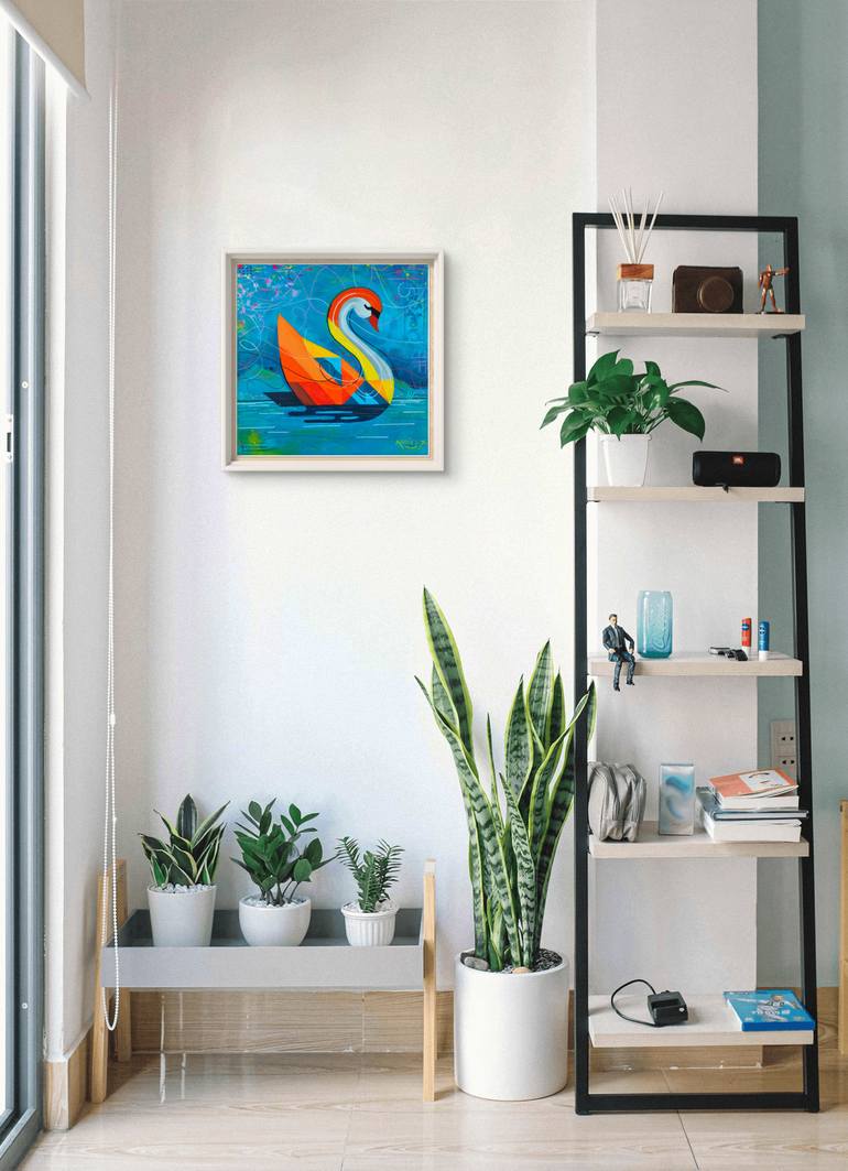 Original Art Deco Animal Painting by Amoes Xavier