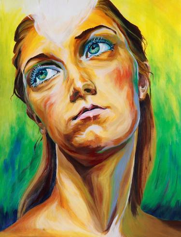 Original Expressionism Portrait Paintings by Ewa Hewelt