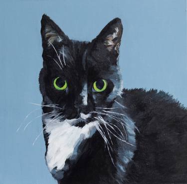 Original Photorealism Cats Paintings by Ewa Hewelt