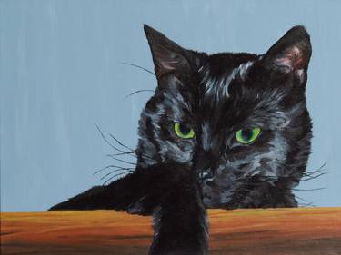 Original Portraiture Cats Paintings by Ewa Hewelt