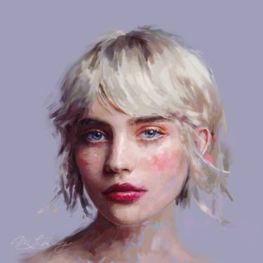 Original Illustration Portrait Digital by Maja Lakomy