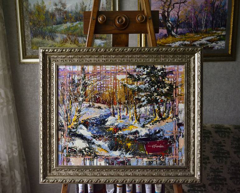 Original Expressionism Landscape Painting by Александр Ходюков 