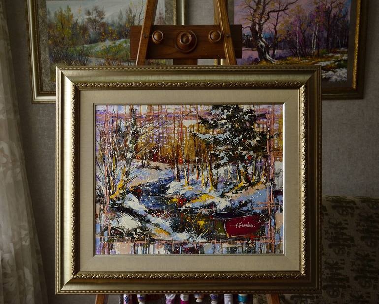 Original Expressionism Landscape Painting by Александр Ходюков 