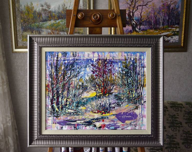 Original Impressionism Landscape Painting by Александр Ходюков 