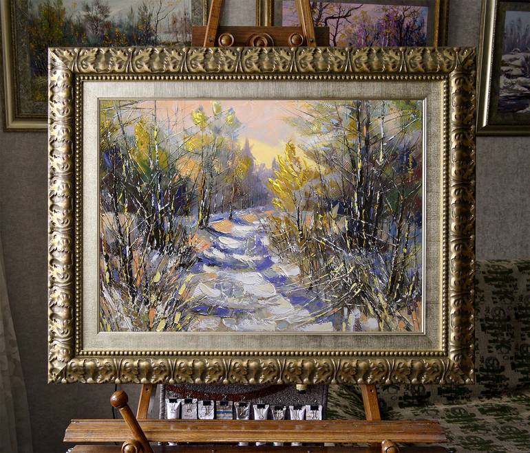 Original Impressionism Landscape Painting by Александр Ходюков 