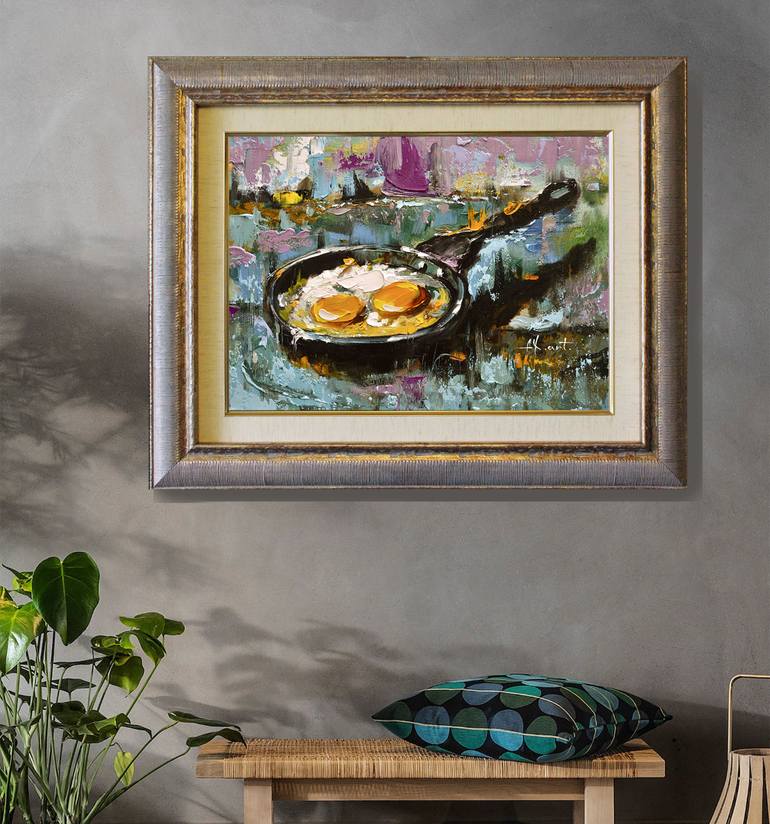 Original Impressionism Food Painting by Александр Ходюков 