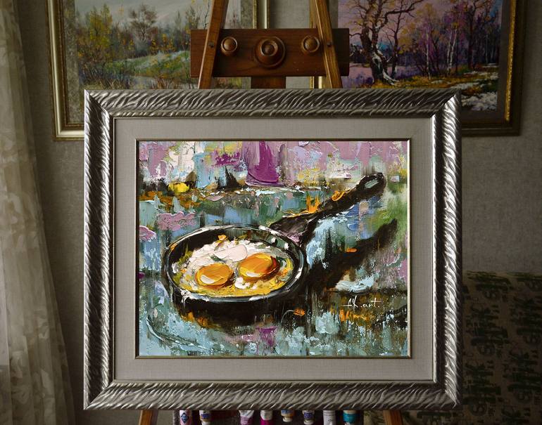 Original Impressionism Food Painting by Александр Ходюков 