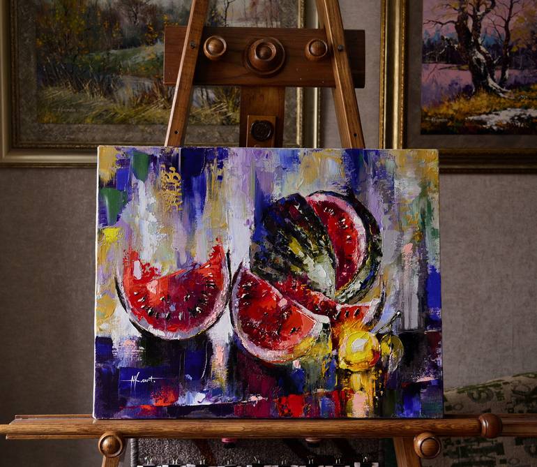 Original Impressionism Still Life Painting by Александр Ходюков 