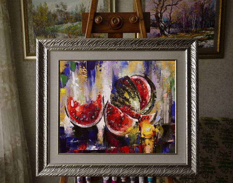 Original Impressionism Still Life Painting by Александр Ходюков 