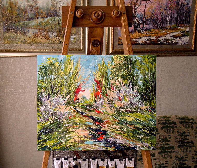 Original Expressionism Landscape Painting by Александр Ходюков 