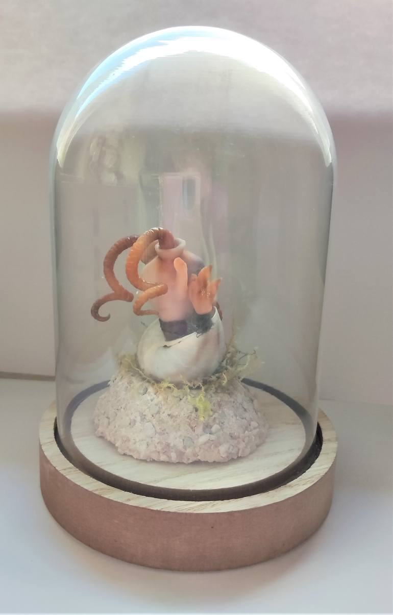 Original Figurative Fantasy Sculpture by Lisencka Handmade Charmbeads