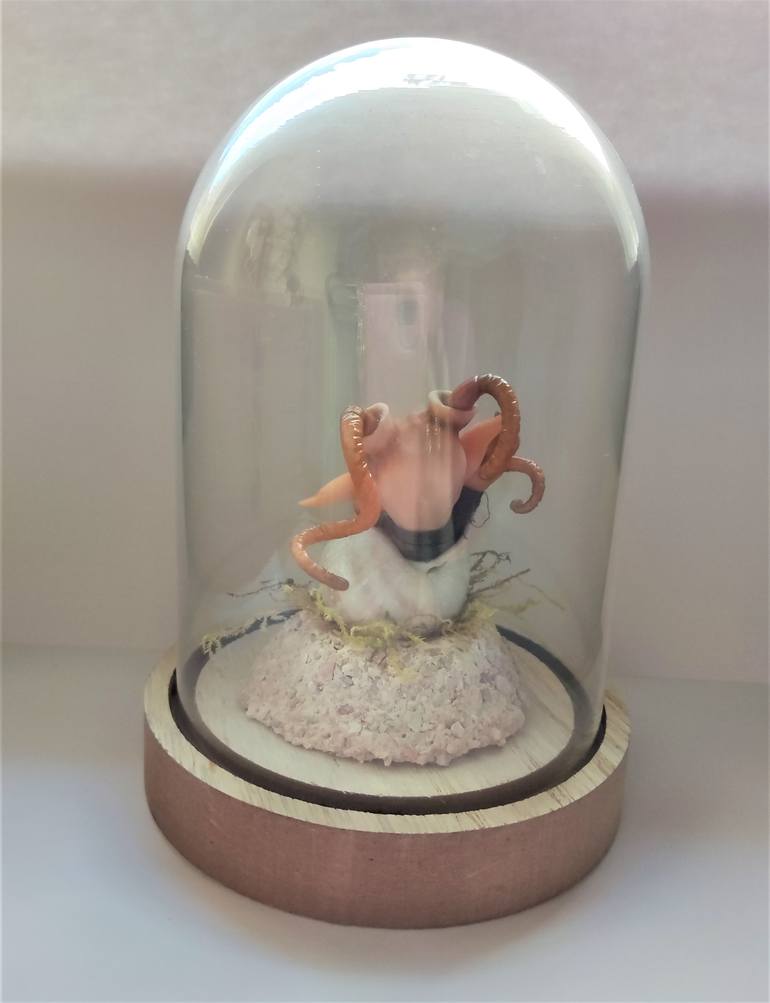 Original Figurative Fantasy Sculpture by Lisencka Handmade Charmbeads