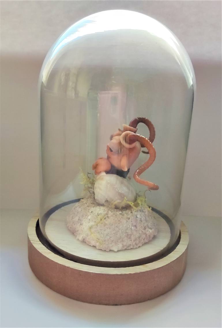 Original Figurative Fantasy Sculpture by Lisencka Handmade Charmbeads