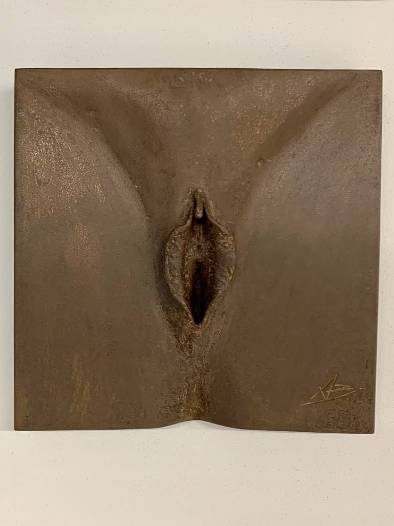 Original Abstract Expressionism Erotic Sculpture by Andrea Borga