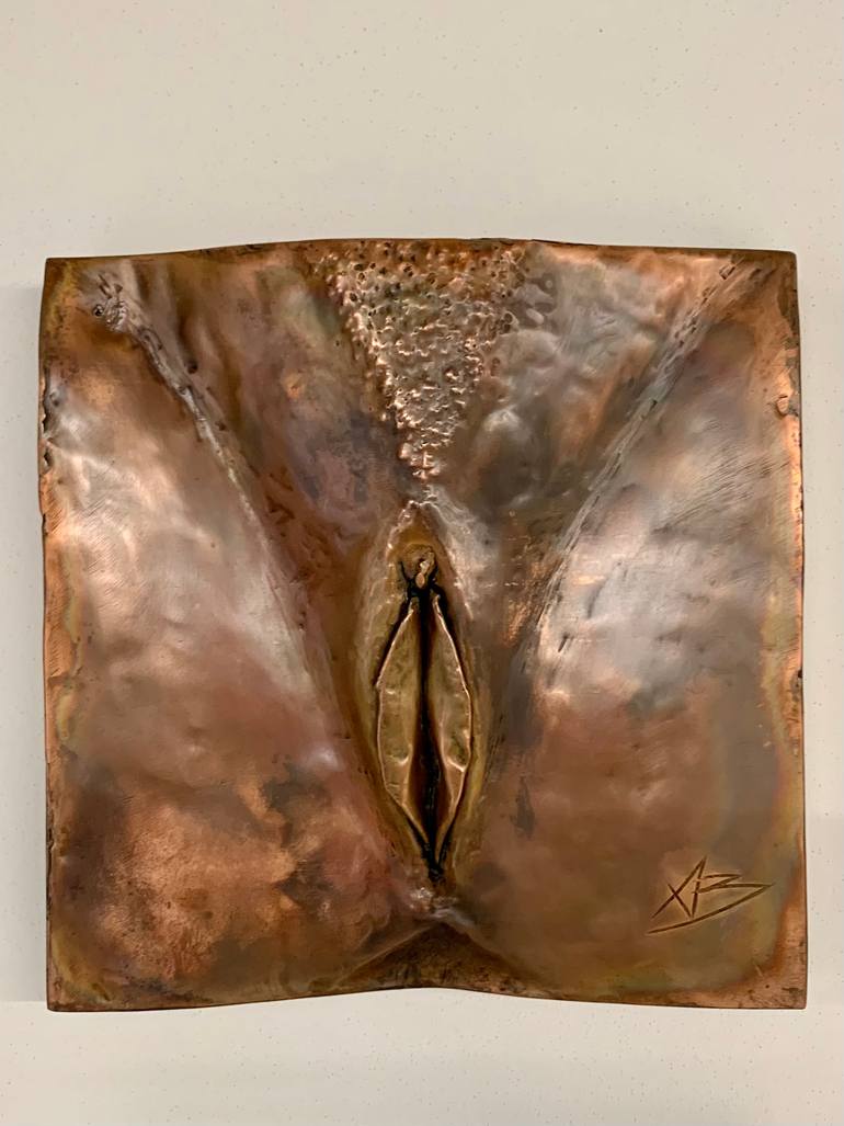 Original Abstract Expressionism Erotic Sculpture by Andrea Borga