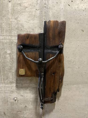 Original Abstract Expressionism Religious Sculpture by Andrea Borga