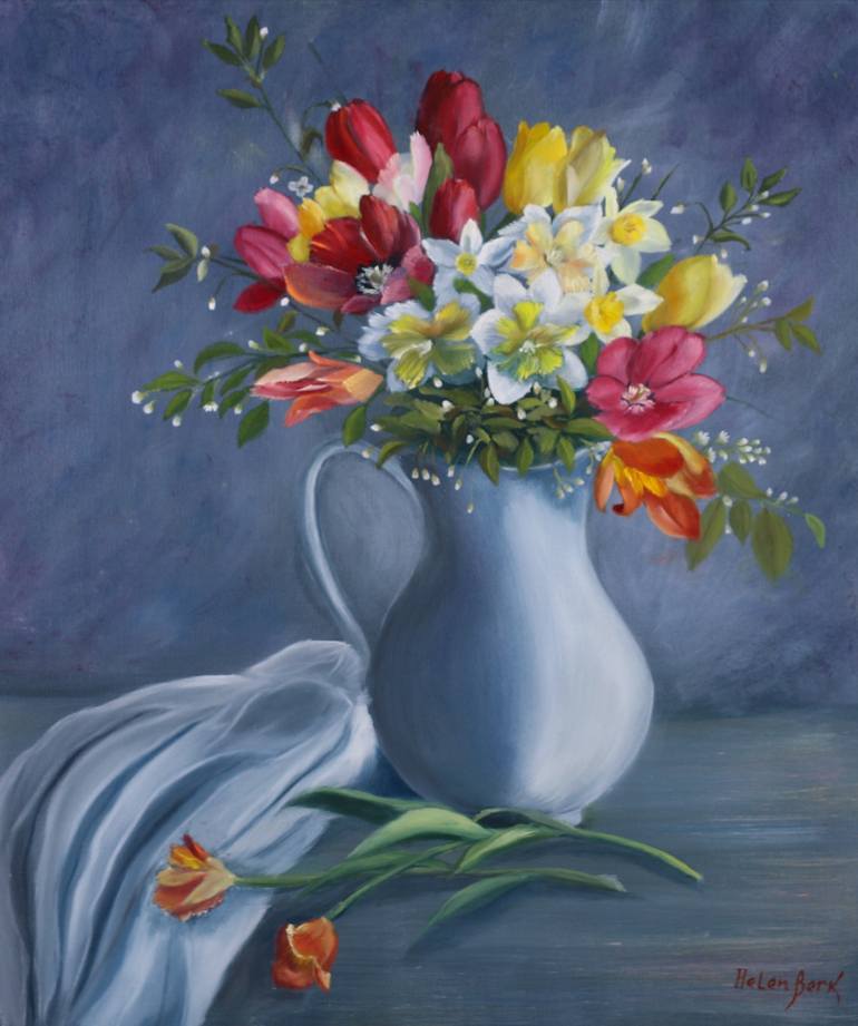 still life paintings of flowers