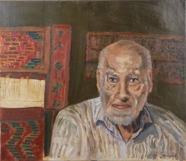 Original Expressionism Portrait Paintings by Amal Jarrahi