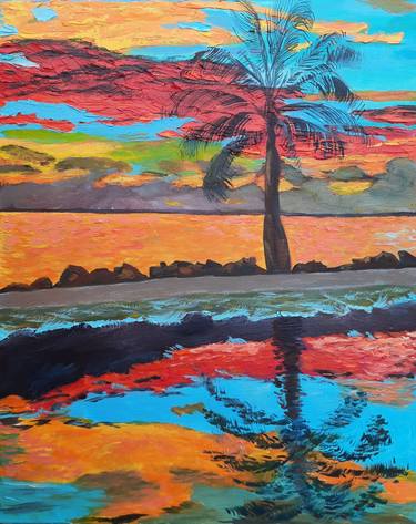 Print of Fine Art Beach Paintings by Holga Golovatenko