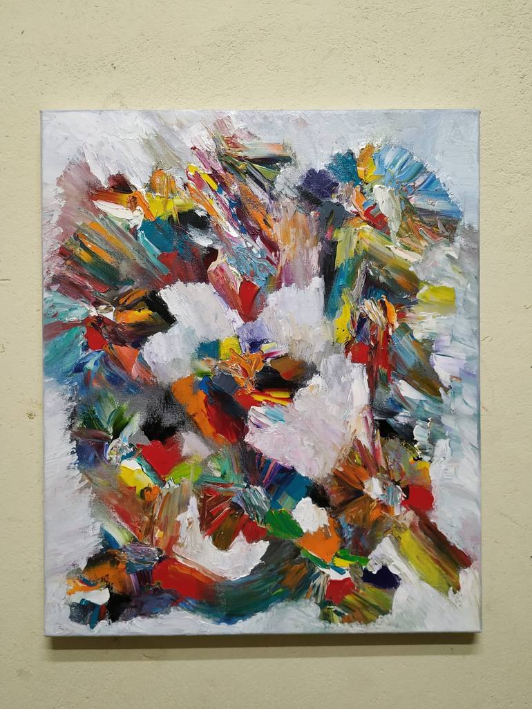 Original Abstract Expressionism Abstract Painting by Dmytro Shadskykh