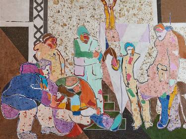 Original Figurative People Drawing by Olivier Mourao