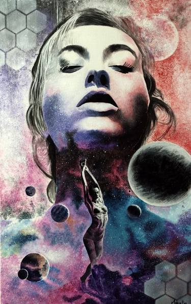 Original Conceptual Outer Space Paintings by Marco Tal