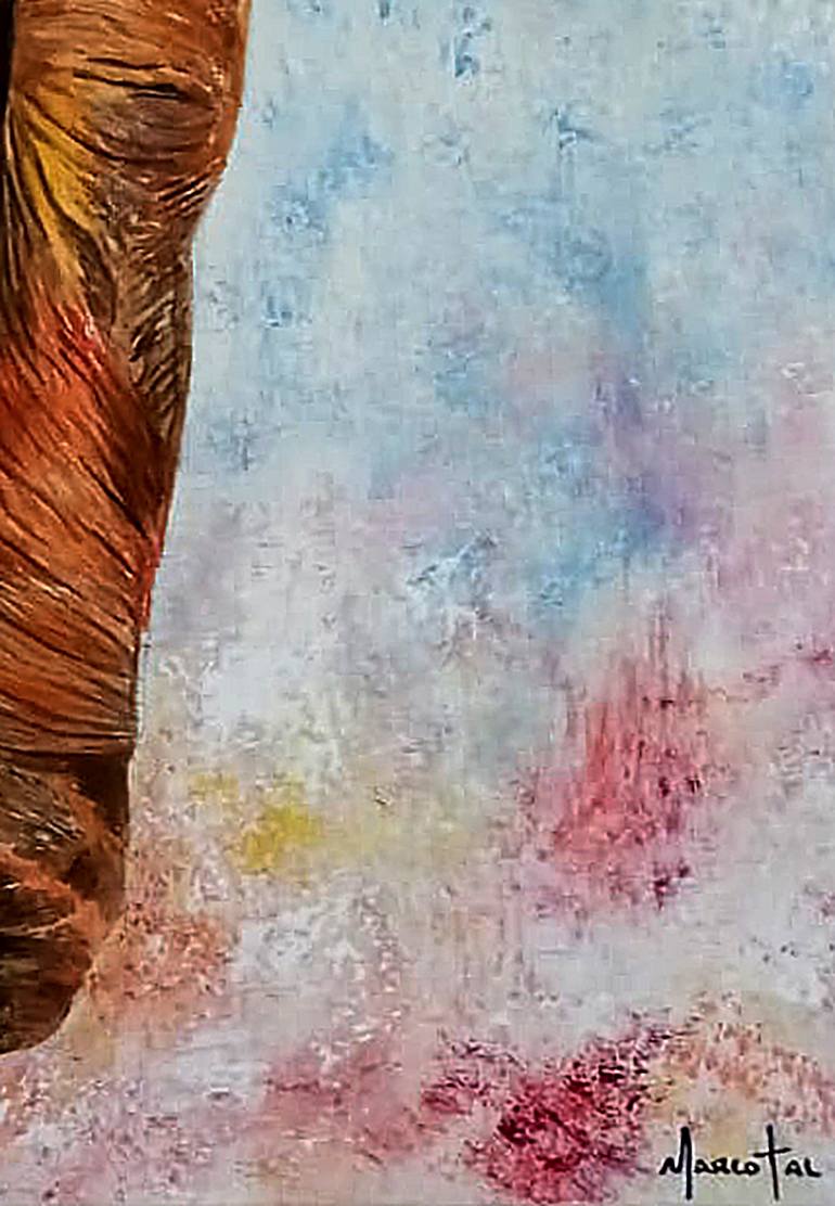 Original Abstract Animal Painting by Marco Tal