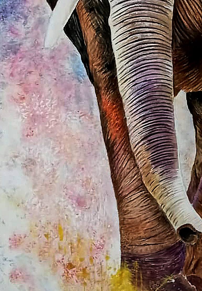 Original Abstract Animal Painting by Marco Tal