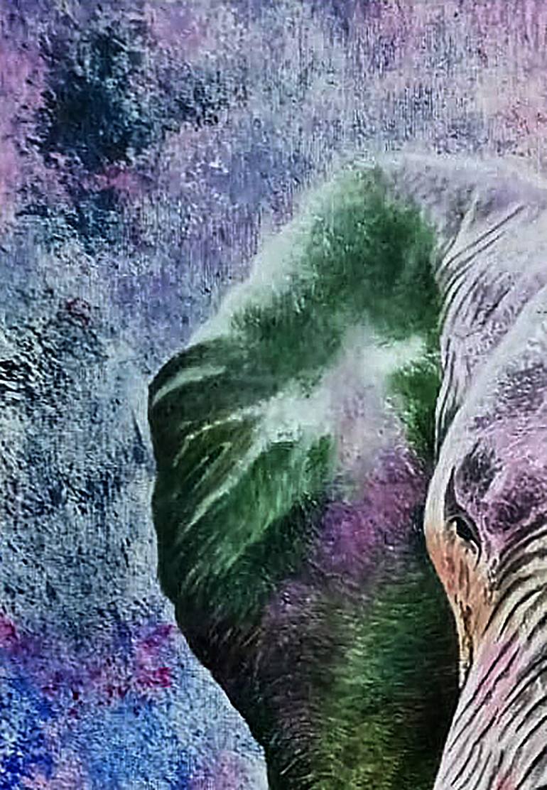 Original Abstract Animal Painting by Marco Tal