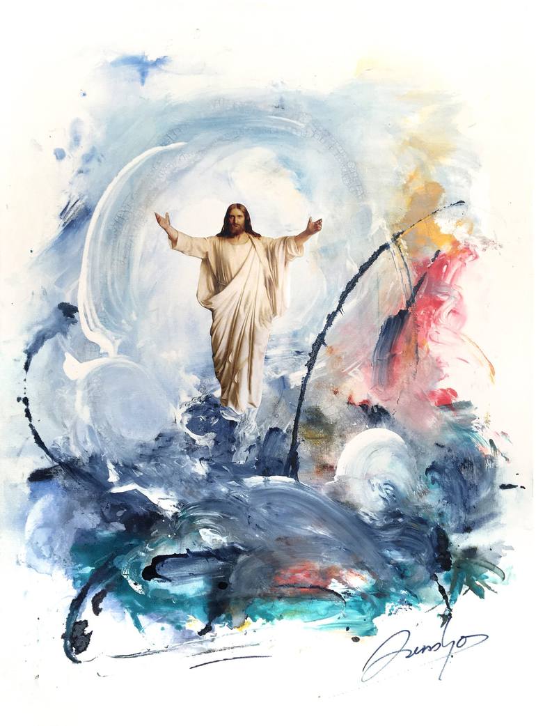 Jesus Calms The Storm Painting By Zensho W Kopp Saatchi Art   8271809 PRYIXRVE 7 